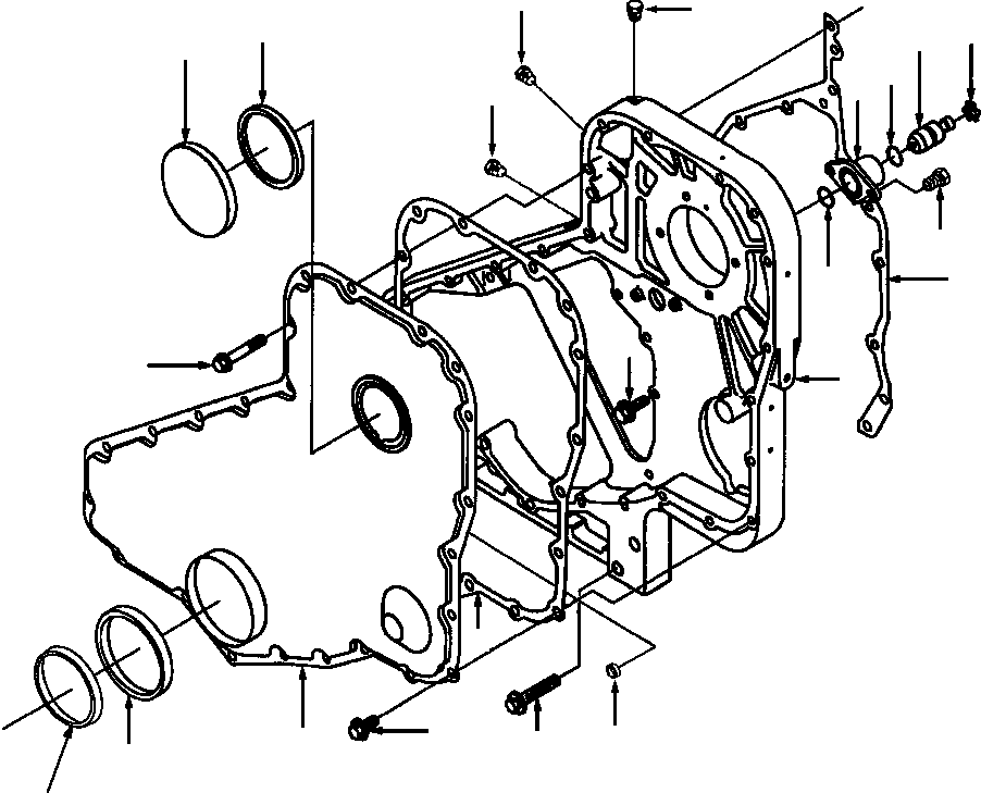 GASKET, GEAR COVER 1241 281 H1 KOMATSU