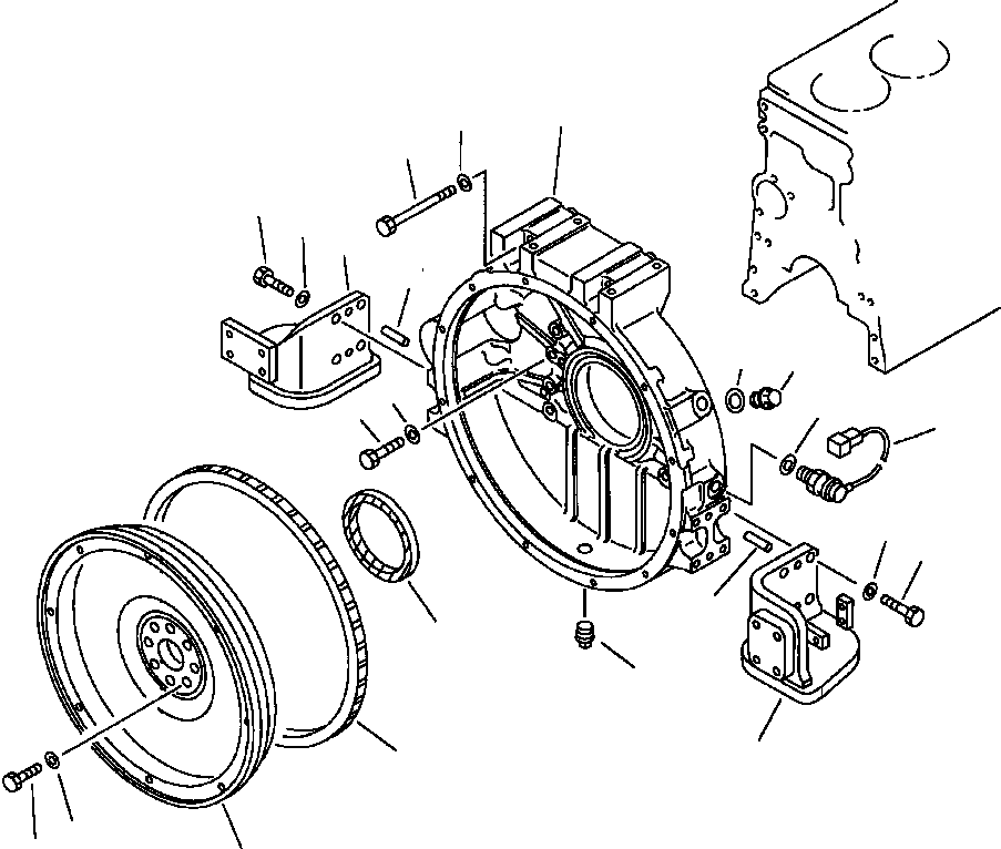 FLYWHEEL ASS'Y 6222-31-4110 KOMATSU