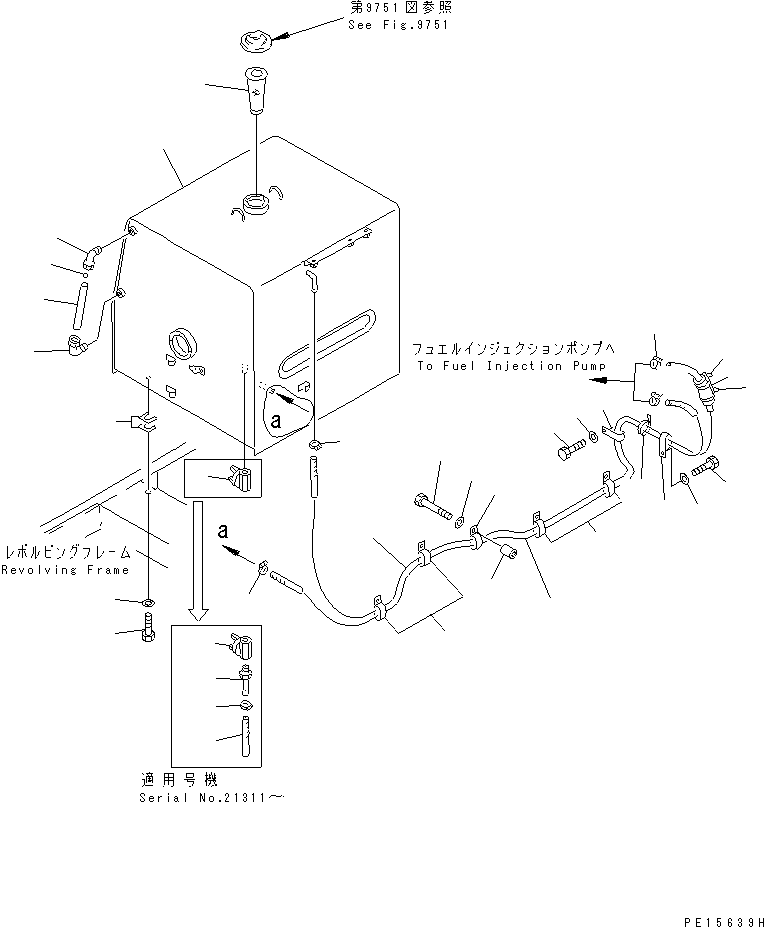 Шланг 07288-31001 KOMATSU