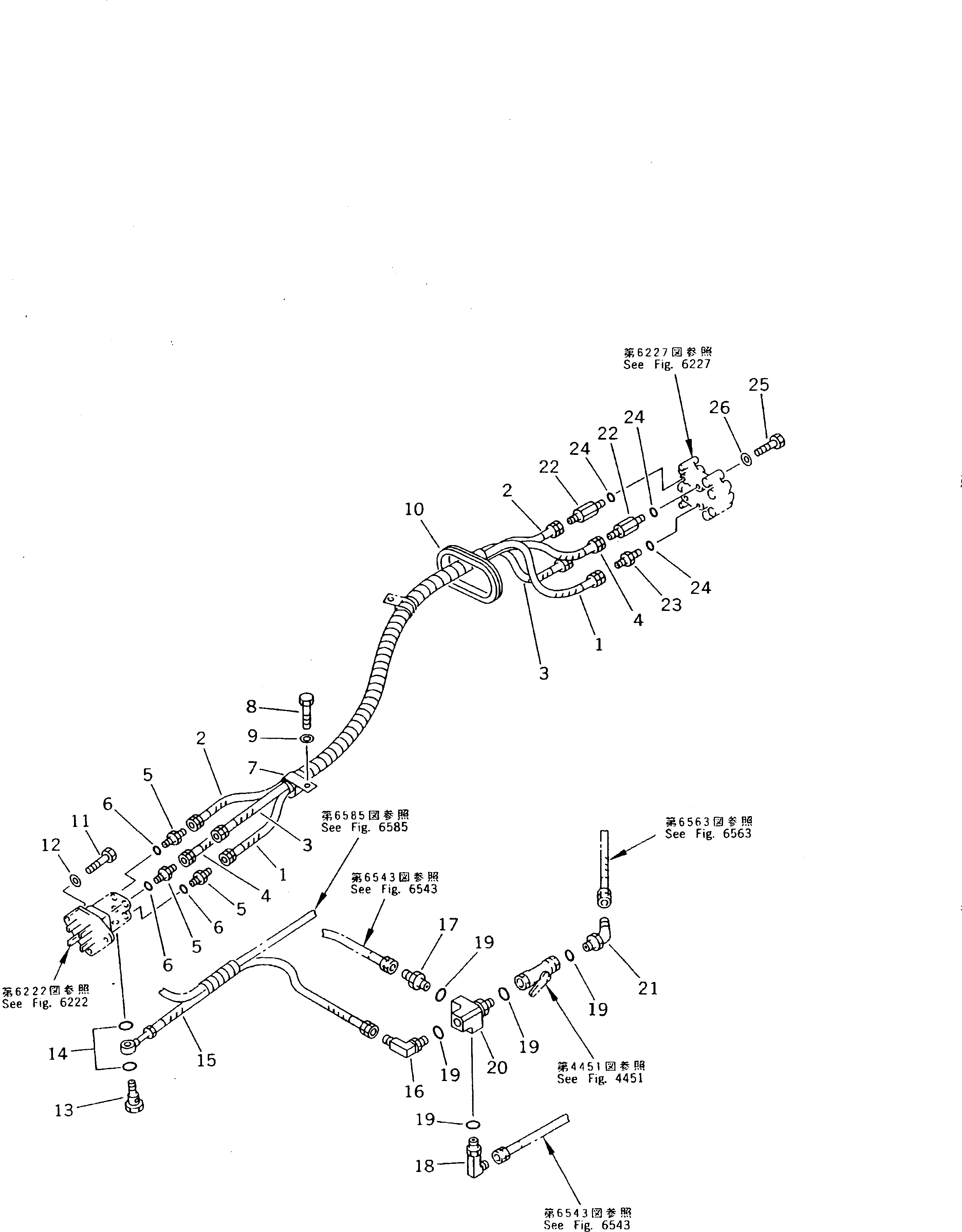 PIPING GROUP (\8\207-62-X1400) KOMATSU