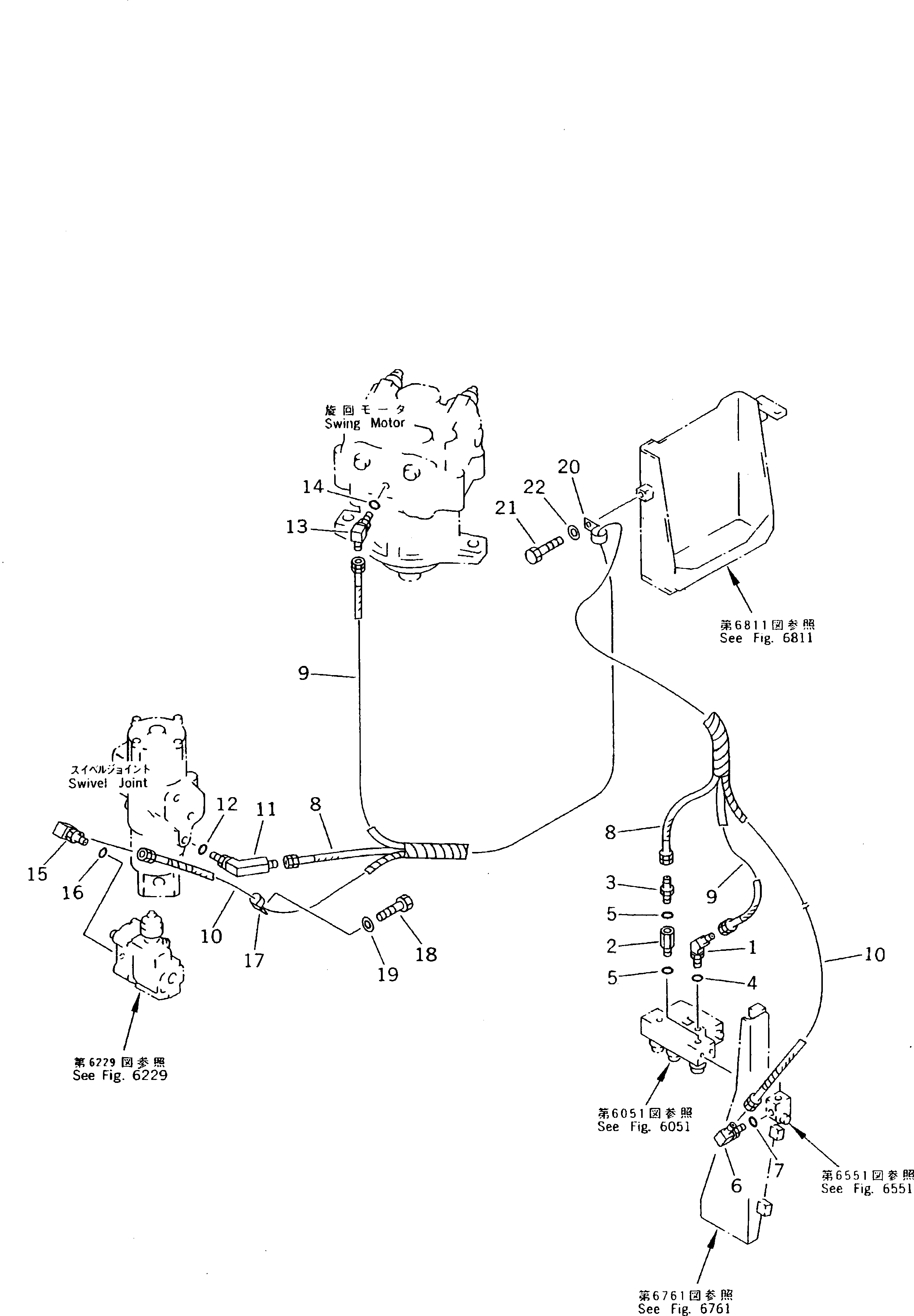 PIPING GROUP (\8\207-62-X3100) KOMATSU