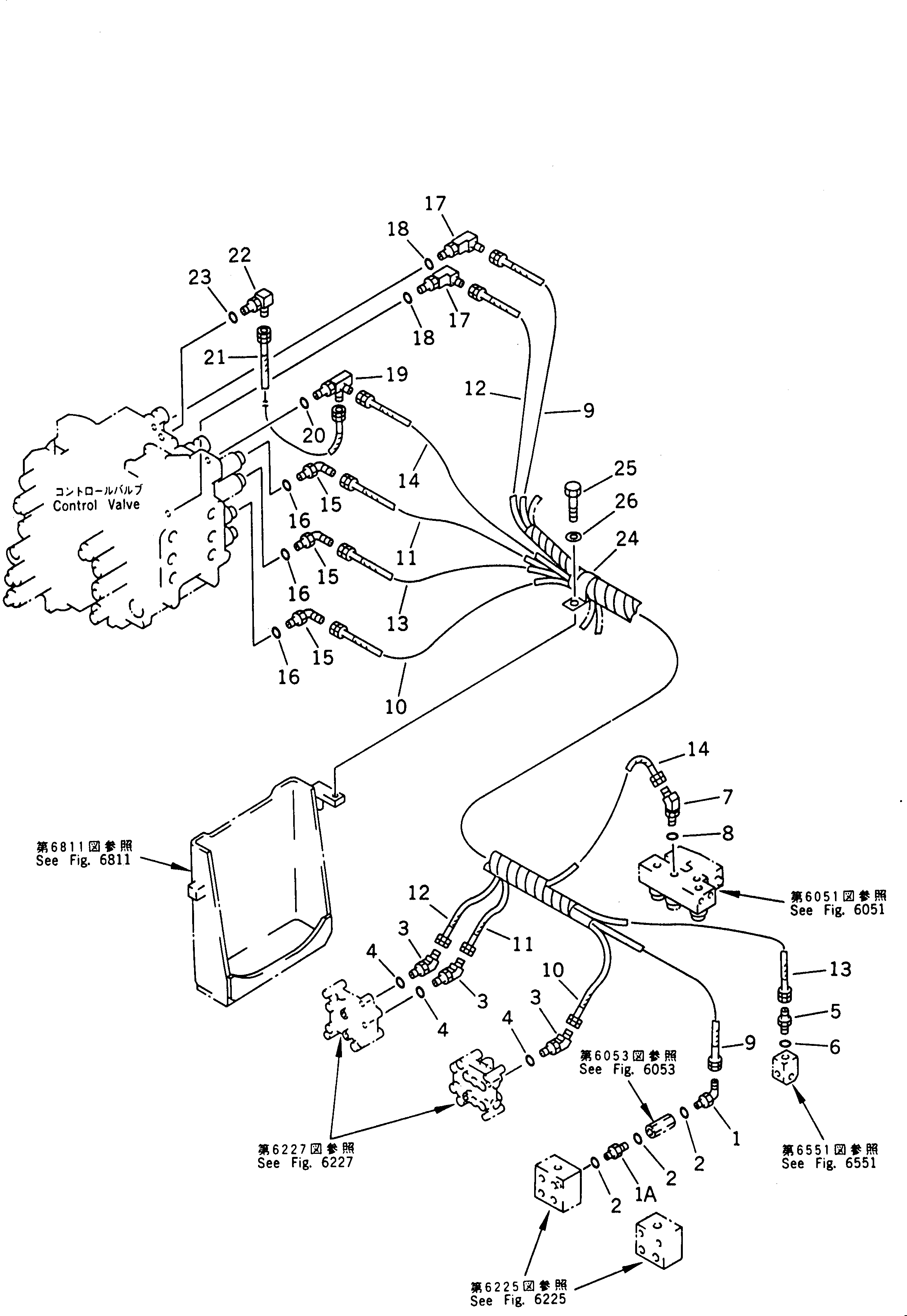 PIPING GROUP (\8\207-62-X1310) KOMATSU
