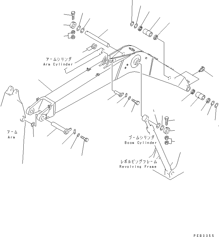 Стрела в сборе 207-70-00203 KOMATSU