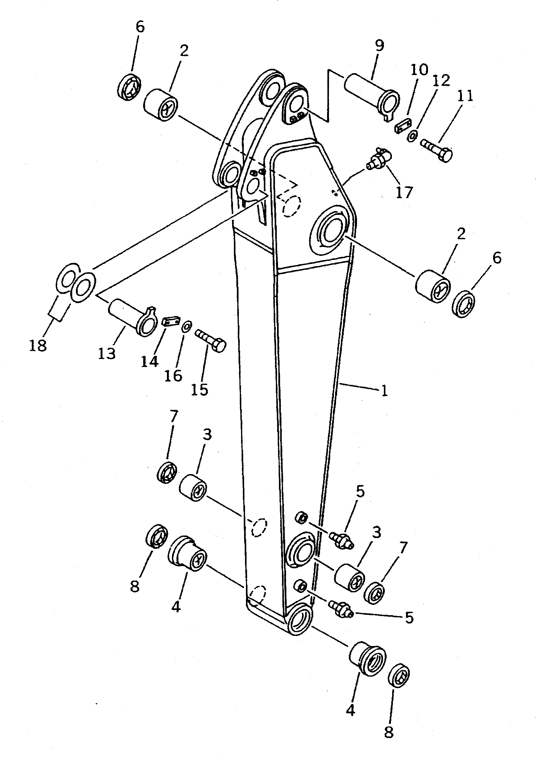 ARM GROUP (\8\207-944-X110) KOMATSU