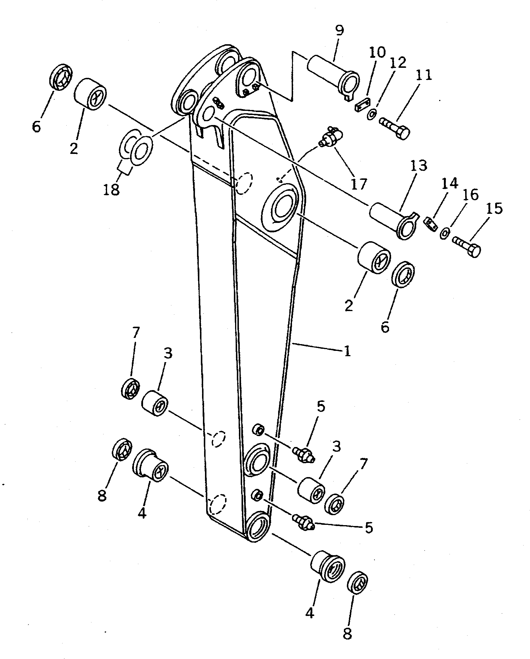 SHORT ARM ASS'Y 207-944-0111 KOMATSU