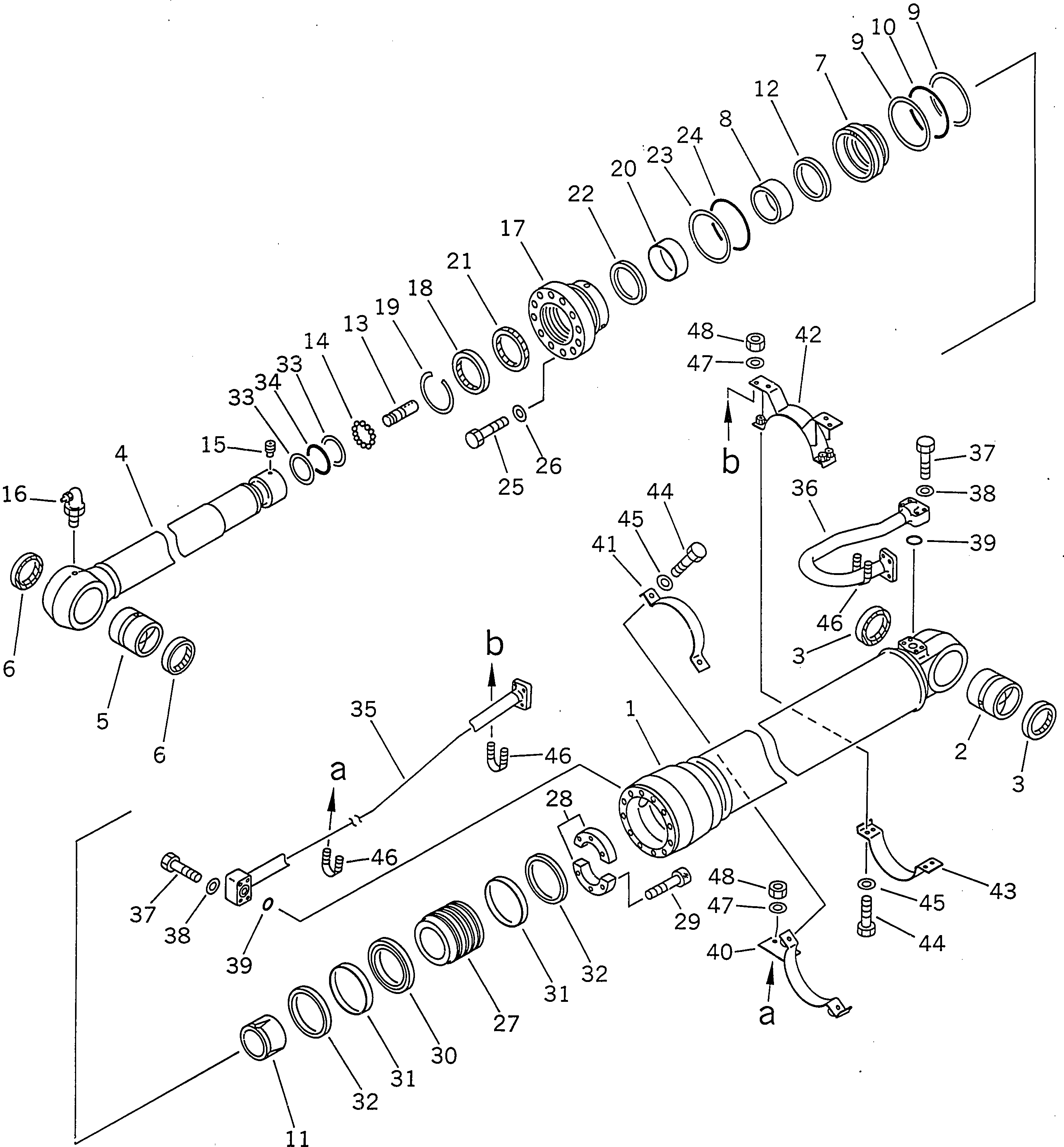 ARM CYLINDER GROUP (\8\207-63-X2120) KOMATSU