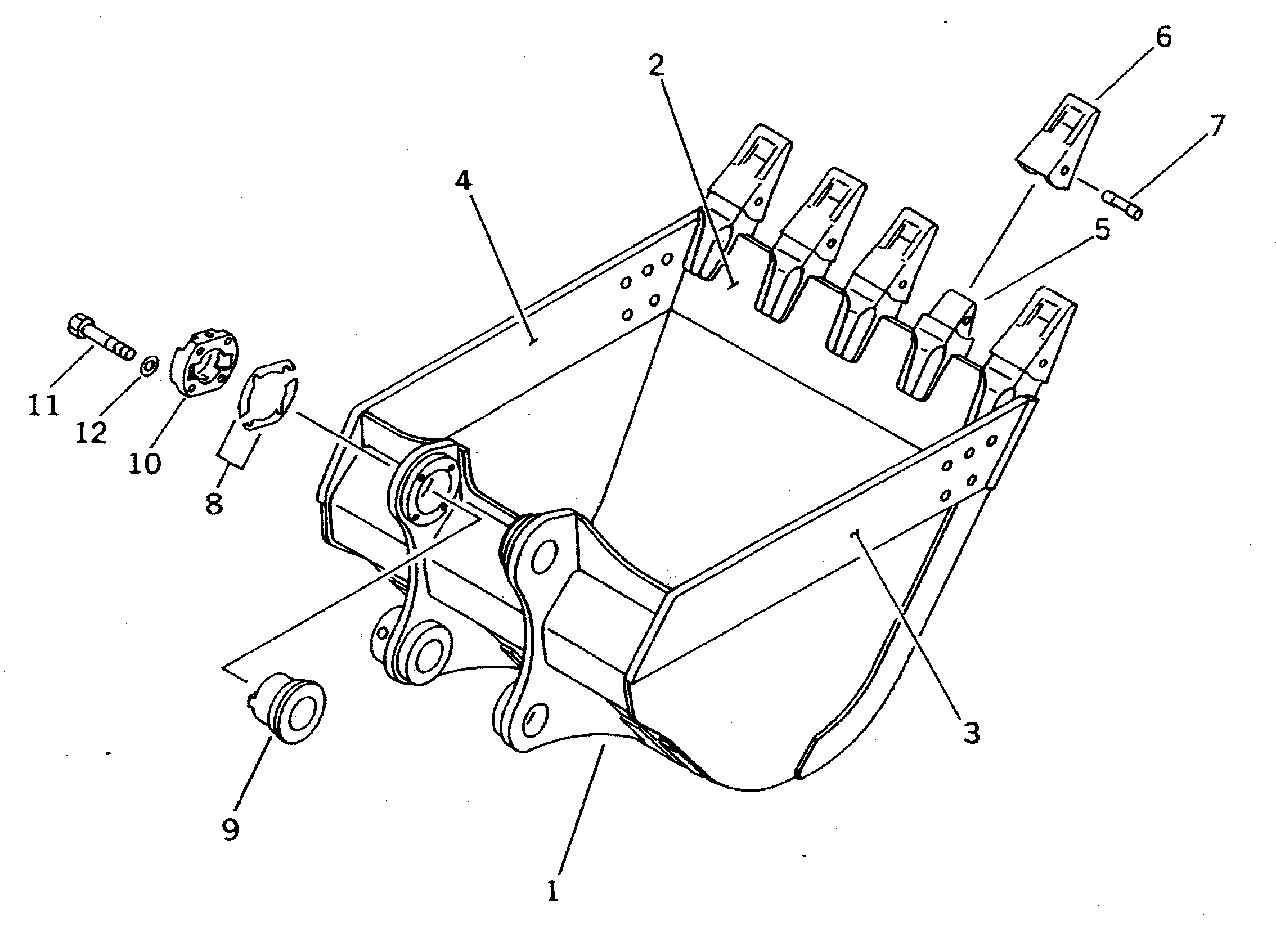 BUCKET GROUP (\8\207-70-X4050) KOMATSU