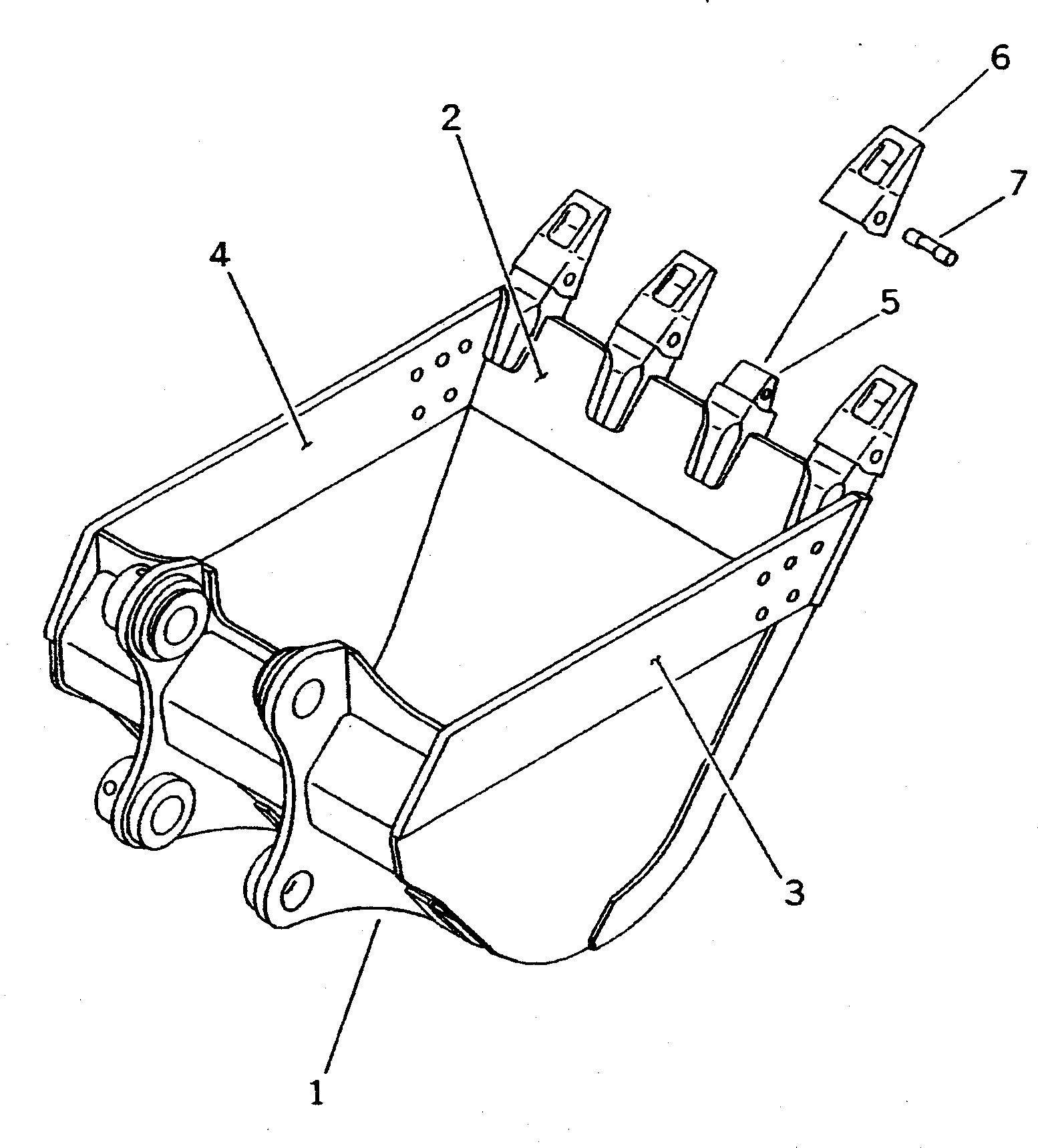 BUCKET GROUP (\8\207-926-X130) KOMATSU