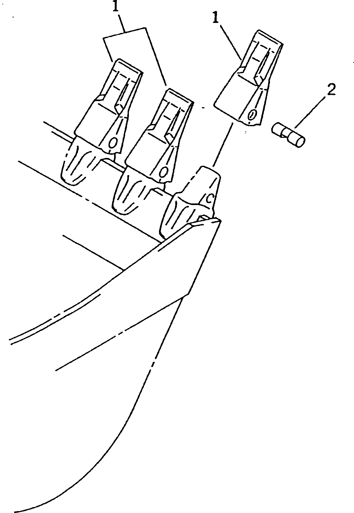 Зуб ковша 207-70-34440 KOMATSU