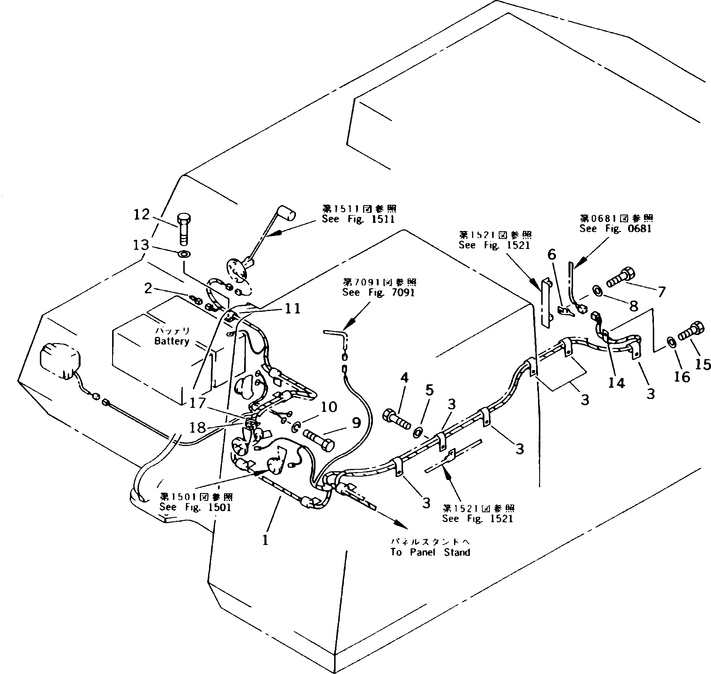 Жгут проводов 207-06-K1220 KOMATSU