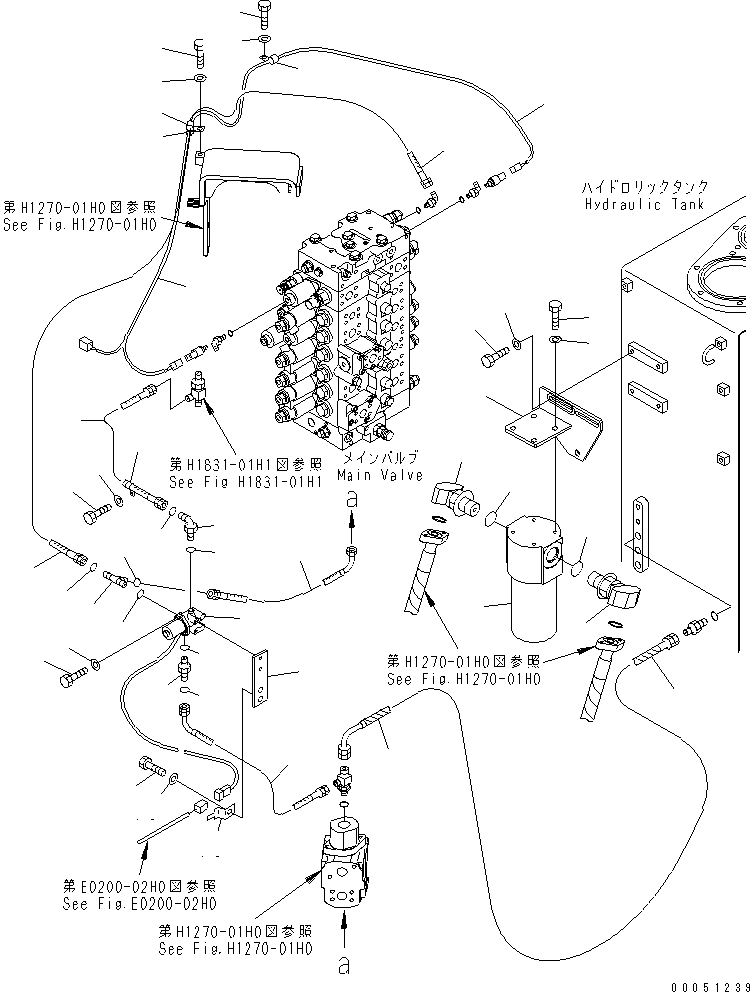 Шланг 22U-62-31580 KOMATSU