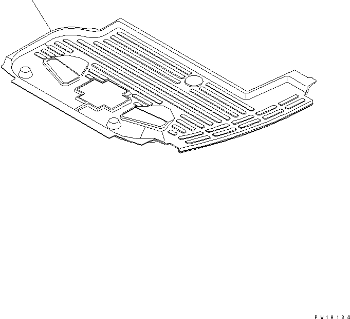 Коврик пола 22U-54-25411 KOMATSU