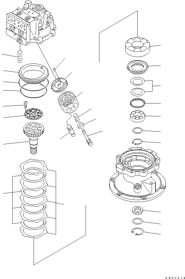 MOTOR SUB ASS'Y (706-7G-03010) KOMATSU