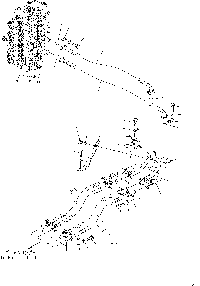 Шланг 22U-62-85750 KOMATSU