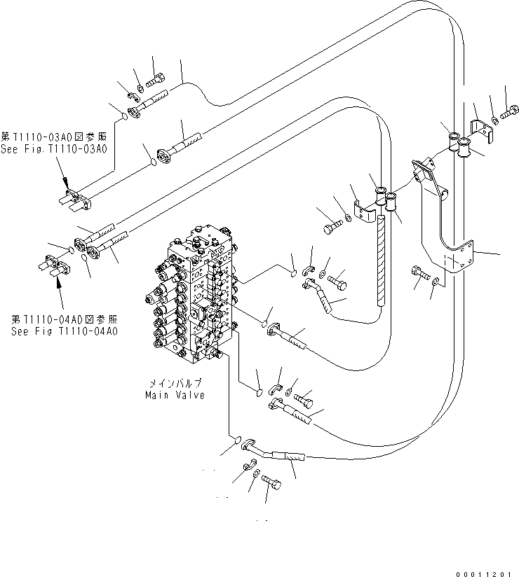 Шланг 22U-62-85870 KOMATSU
