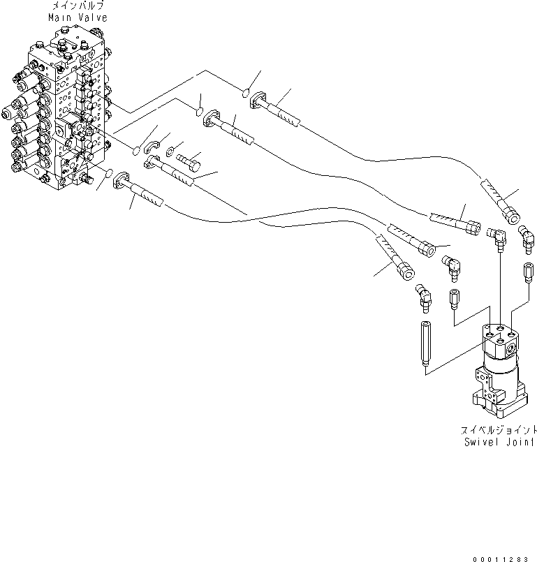 Шланг 22U-62-85840 KOMATSU