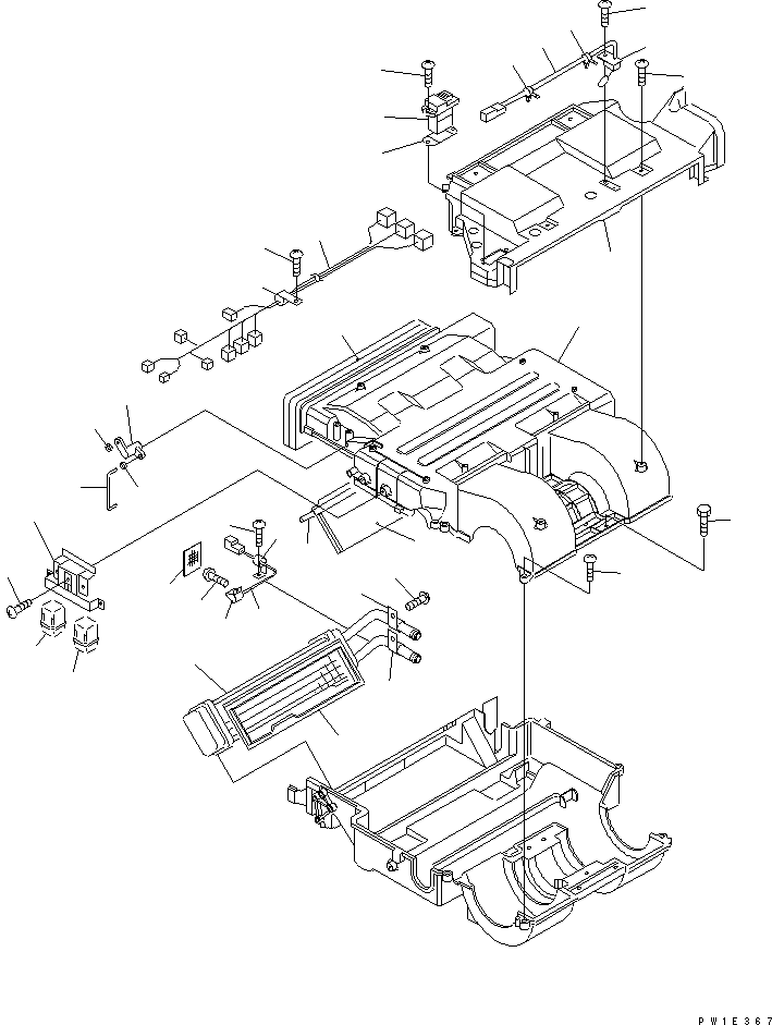 AIRCON UNIT A. 22B-979-1660 KOMATSU