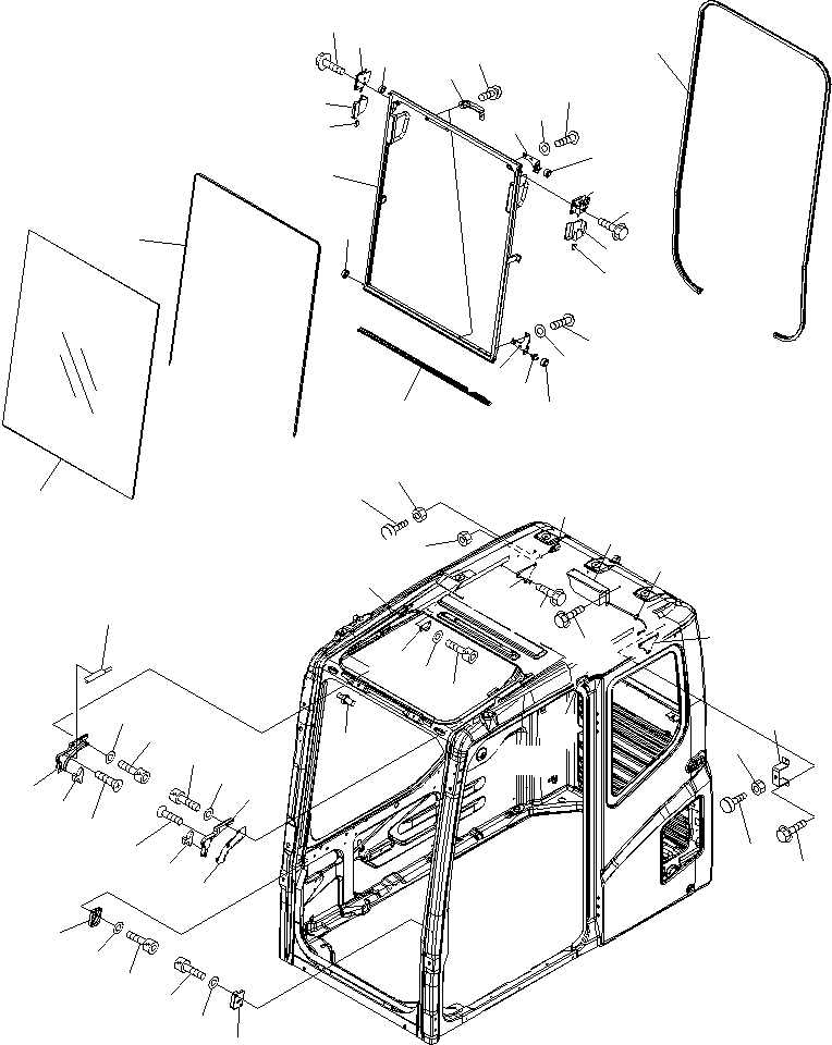 CAB ASSY 20Y-54-01510 KOMATSU