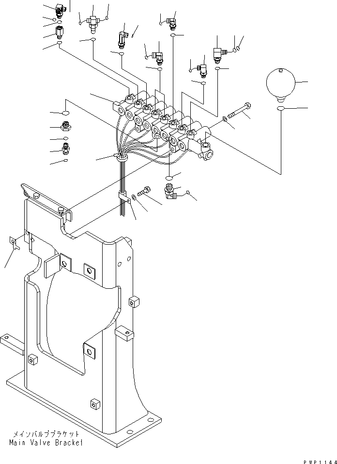 VALVE ASS'Y,(SEE FIG.Y1860-01A0A) (20Y-60-71320) KOMATSU