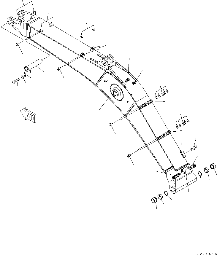 Стрела в сборе 207-70-00510 KOMATSU