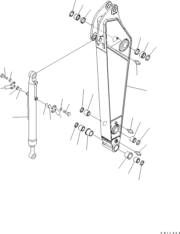 CYLINDER GROUP,(SEE FIG.Y1620-41A1) (\8\707-01-XY010) KOMATSU