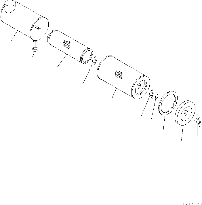 Фильтрующий элемент 207-01-K1190 KOMATSU