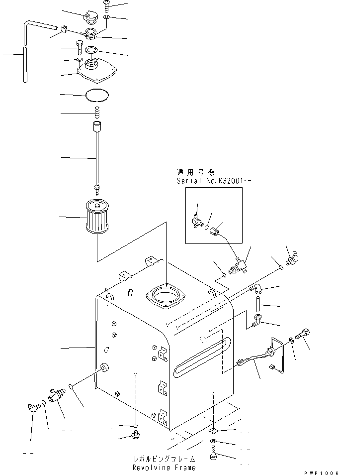 TANK ASS'Y,HYDRAULIC 207-60-K1201 KOMATSU