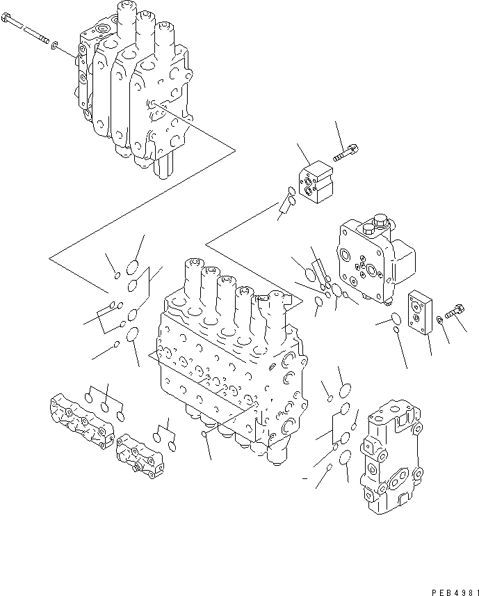 Управляющий клапан (723-49-18200) KOMATSU