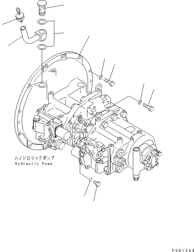 Насос в сборе (708-2H-00130) KOMATSU