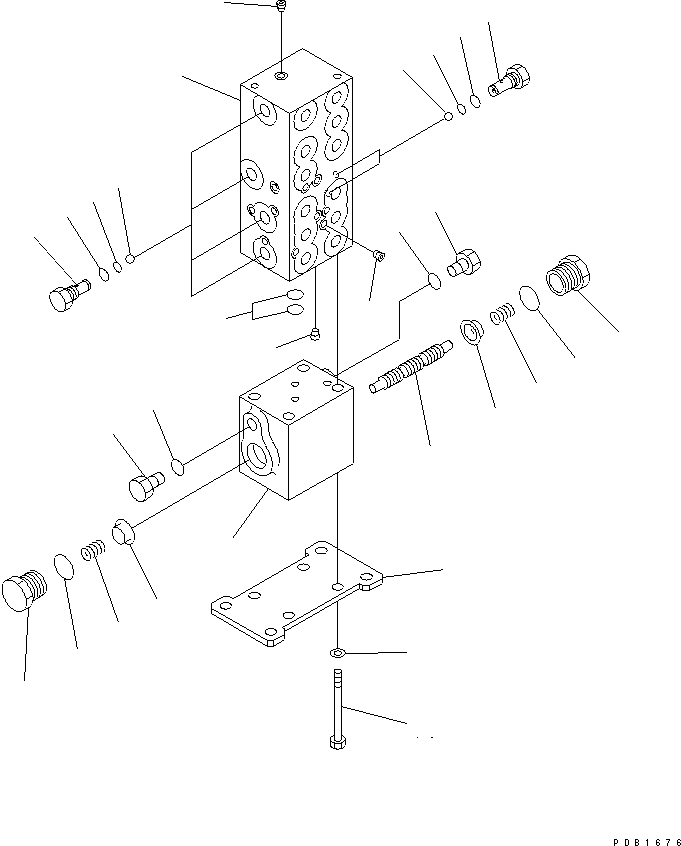 SHUTTLE VALVE ASS'Y 20Y-60-K1301 KOMATSU