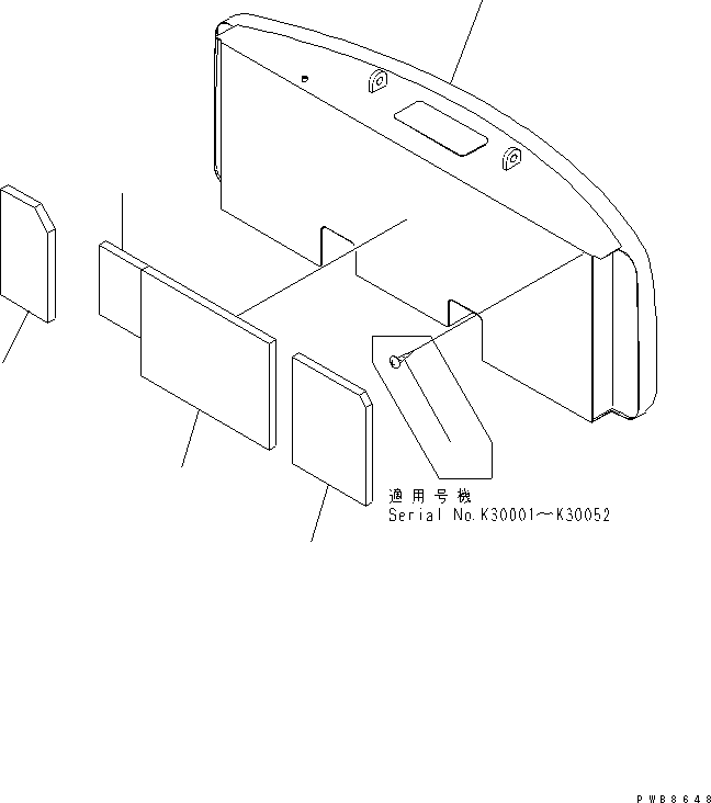 WEIGHT,COUNTER 207-46-K1510 KOMATSU
