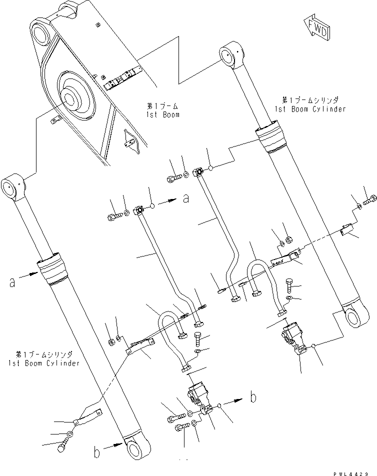 Трубка левая 207-966-K930 KOMATSU