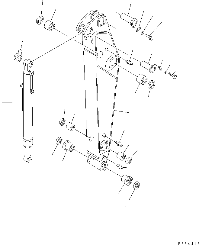 ARM,SHORT 207-944-6210 KOMATSU