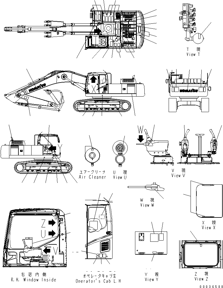 DECAL KIT 207-00-K1767 KOMATSU