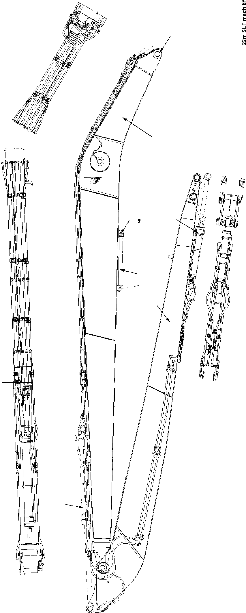 Стрела 207-70-KF110NK KOMATSU