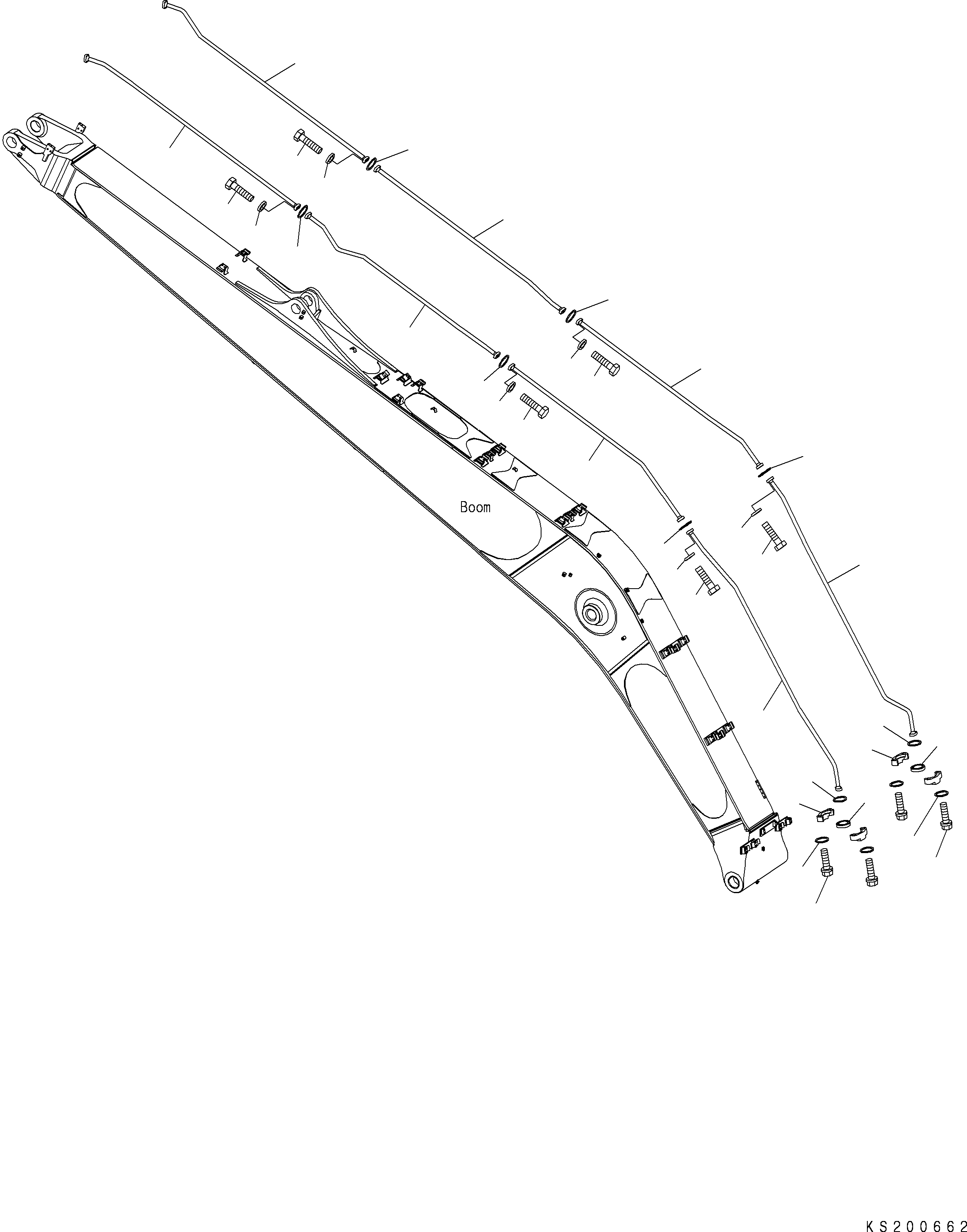 Трубка 207-62-KF430 KOMATSU