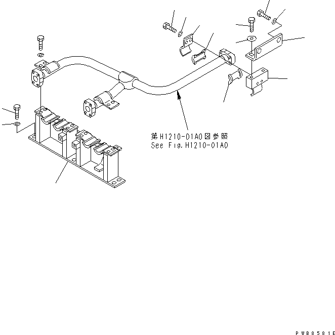 Кронштейн 207-62-64220 KOMATSU