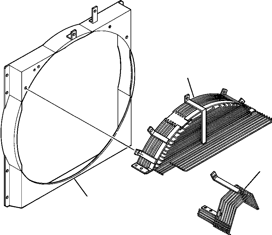 GUARD, ENGINE FAN FINGER 208-03-58131 KOMATSU