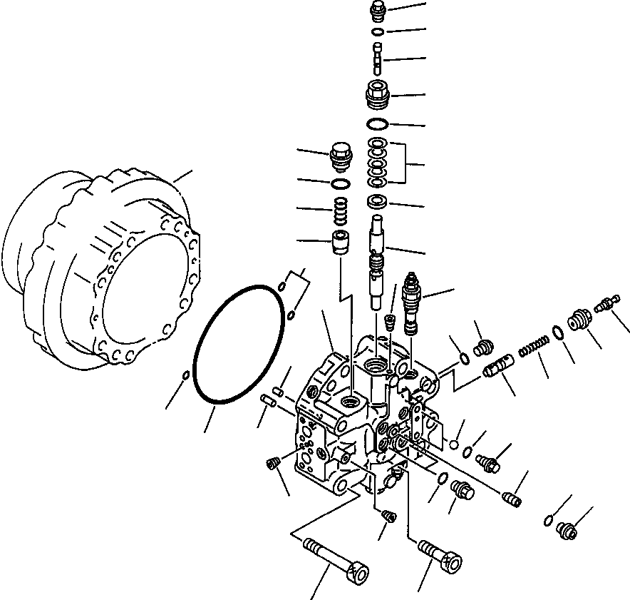 COVER ASSEMBLY, TRAVEL MOTOR END 708-8K-04150 KOMATSU