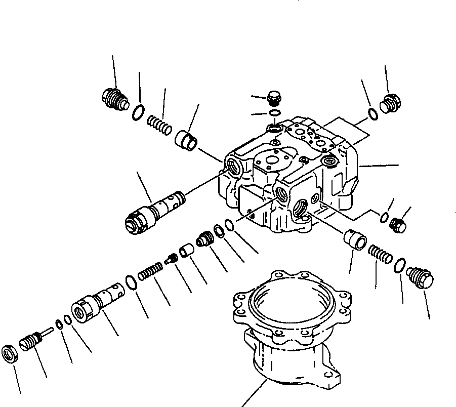 Предохранительный клапан в сборе 702-77-02201 KOMATSU