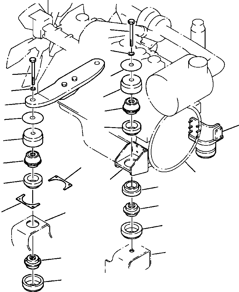 ENGINE ASSEMBLY 208-01-A1111 KOMATSU