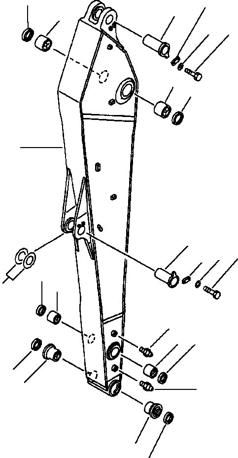 ARM ASSEMBLY, LONG 208-943-5100 KOMATSU
