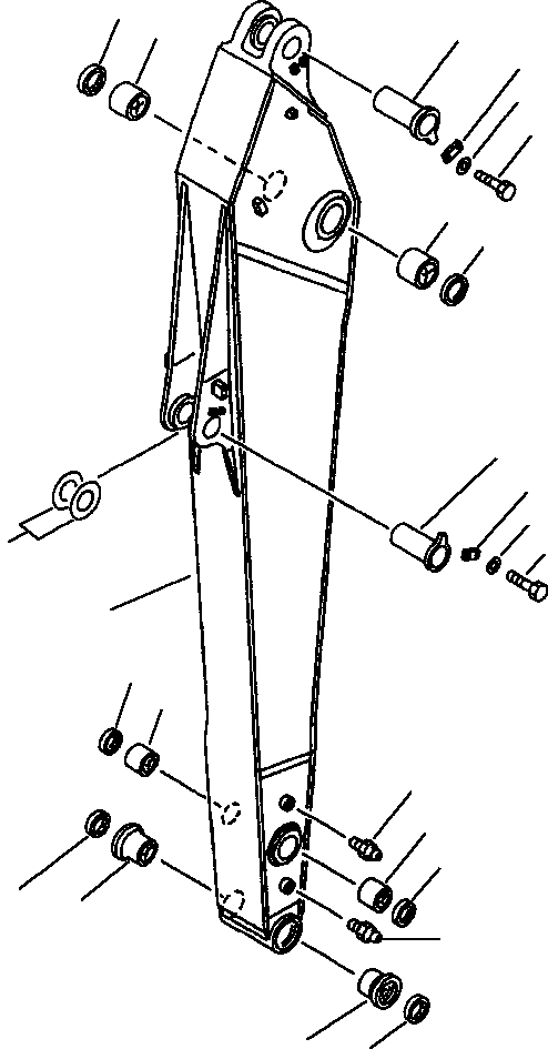 ARM ASSEMBLY, SEMI-LONG 208-947-5100 KOMATSU