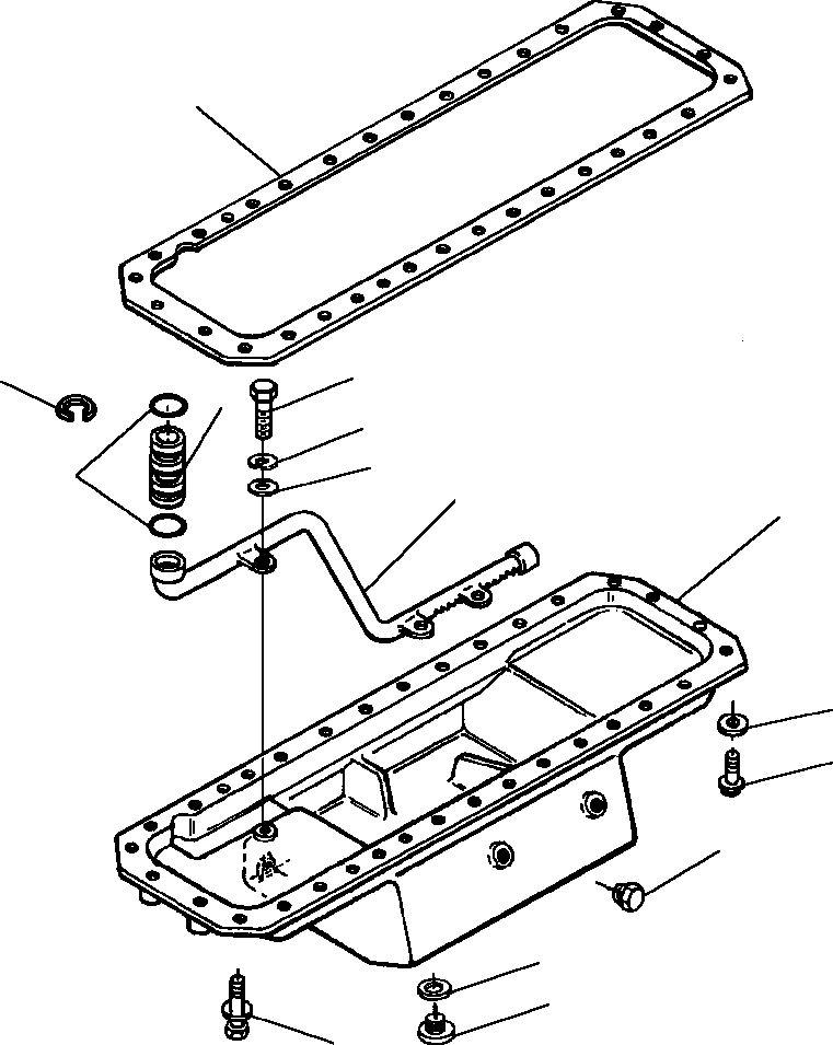 Масляный поддон 1295 239 H1 KOMATSU