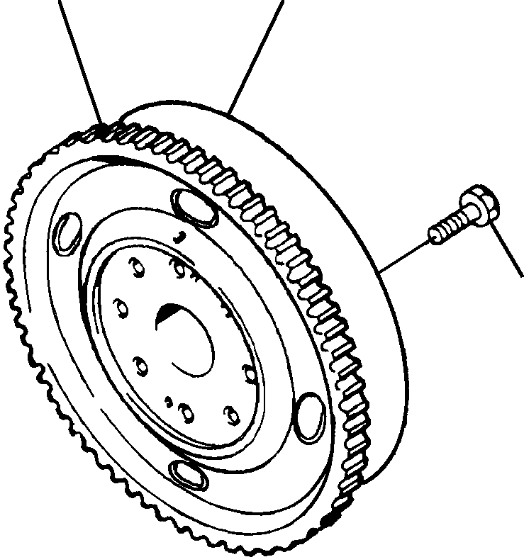 FLYWHEEL ASSEMBLY 1295 223 H91 KOMATSU