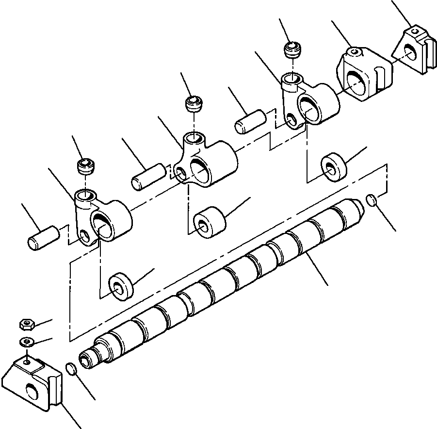 SUPPORT, CAM FOLLOWER SHAFT 1246 178 H1 KOMATSU