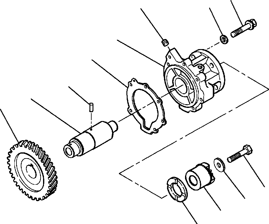 GASKET, ACC DRIVE SUPPORT 1294 089 H1 KOMATSU