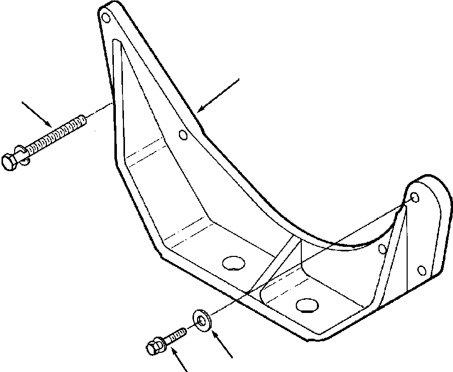SUPPORT, FRONT ENGINE 1296 857 H1 KOMATSU