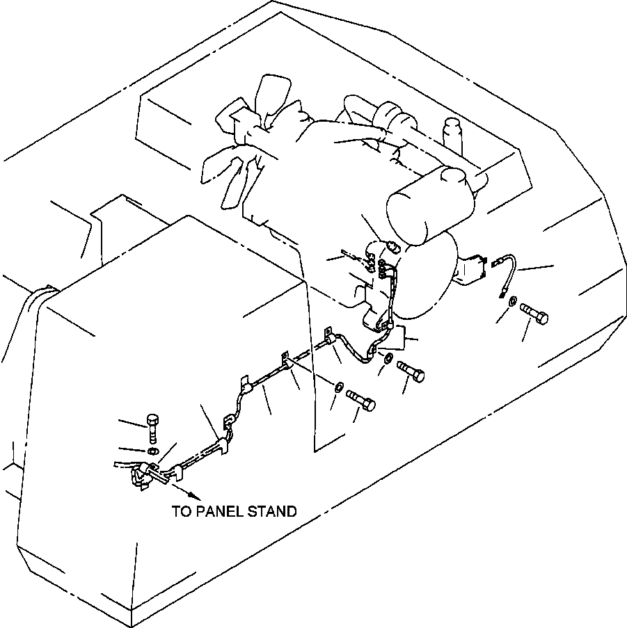 WIRING HARNESS, ENGINE CONTROL 208-06-51311 KOMATSU