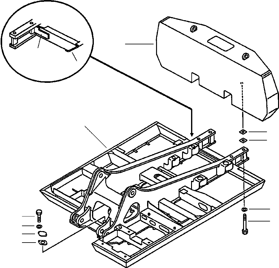 FRAME (SELF FUELING SUPPLY PUMP OPTION) 208-46-A1110 KOMATSU